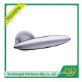 SZD STLH-006 New Product Curved Lever Door Handle On Round Rose Stainless Steel